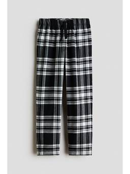 H&M - Boys Black Patterned Flannel Pyjama