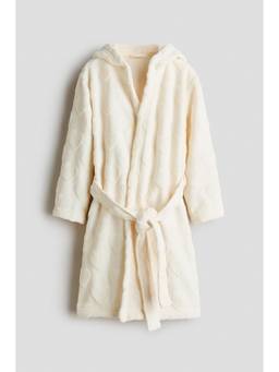 H&M - Girls Beige Fleece Dressing Gown