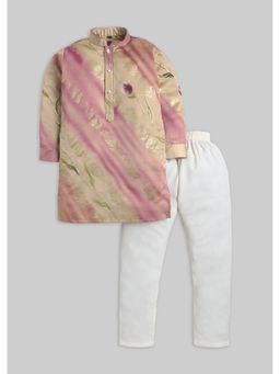 KALKI FASHION - Beige Floral Kurta and Pant