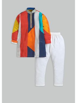 KALKI FASHION - Multi-Color Colorblock Kurta and Pant