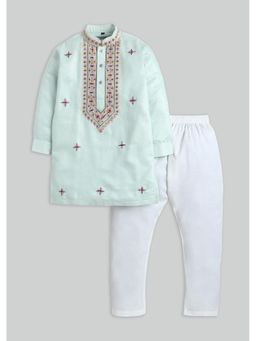 KALKI FASHION - Green Embroidered Kurta and Pant