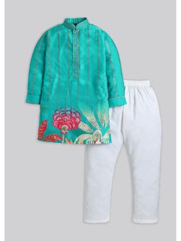 KALKI FASHION - Green Floral Kurta and Pant