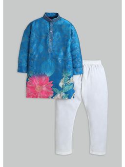 KALKI FASHION - Blue Floral Kurta and Pant