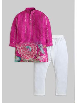 KALKI FASHION - Pink Floral Kurta and Pant