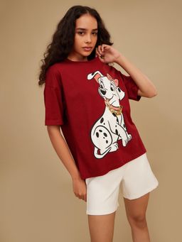 Kazo - Maroon Disney Dalmation Graphic T-Shirt