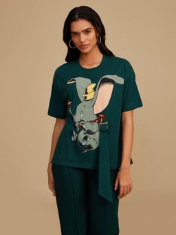 Kazo - Green Disney Dumbo Buckle Graphic T-Shirt