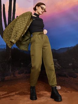 Styli - Cutout High Neck Top with Full Length Sleeves in Textured Jersey Fabric