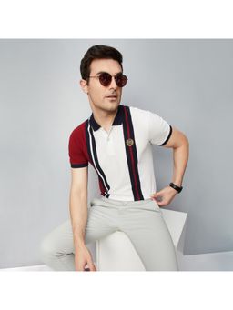max - Men Stripes Slim Fit Polo T-shirt - Multi-Color