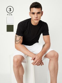 max - Men Solid T-shirts - Multi-Color