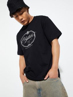 max - URB_N Men Printed T-shirt - Black
