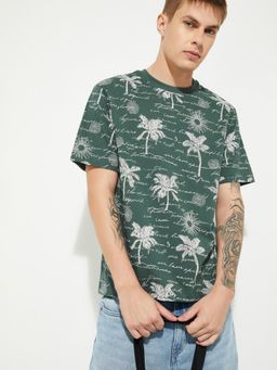 max - URB_N Men Printed T-shirt - Green