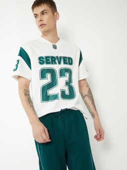 max - Men Printed T-shirt - White