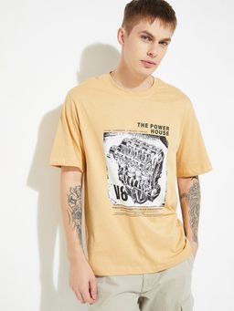 max - URB_N Men Printed T-shirt - Yellow