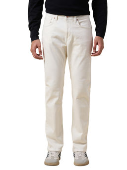 Selected - Men White Straight Fit Jeans