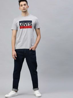 Levi's - Men Crew Neck T-Shirts-Grey