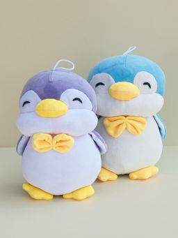 DukieKooky - Super Cute & Adorable Purple Penguin Soft Toys (Pack of 2) (2-6 Years)