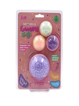 SCOOBIES - Foamazing Balls: Sensory Squishy Balls (Pack of 4) (3-12 Years)