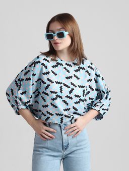 ONLY - Blue Printed Top