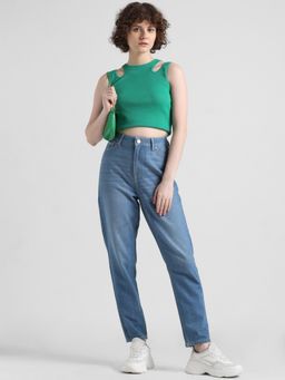ONLY - Light Blue High Rise Straight Fit Jeans