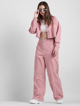 ONLY - Pink High Rise Corduroy Pants