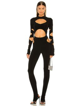 Norma Kamali - Long Sleeve Aztec Catsuit