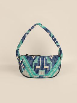 The House Of Ganges - Cushy Handloom Shoulder Bag - Avocado (M)