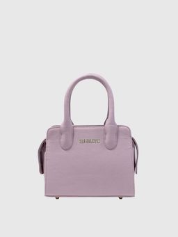 THE HOLISTIK - Pink Solid Leather Handbag with Detachable Strap