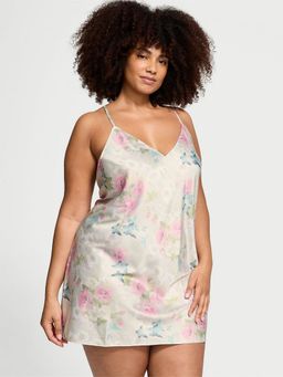 Victoria's Secret - White Satin Open-Back Night Dress