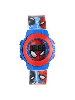 Marvel - Spiderman Digital Watch Easy-Read Dial Water-Resistant Shockproof Blue
