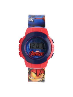 Marvel - Avengers Digital Watch Easy-Read Dial Water-Resistant Shockproof Navy Blue