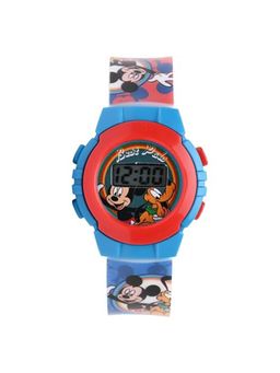 Disney - Mickey Mouse Digital Watch For Boys Easy-Read Water-Resistant Blue