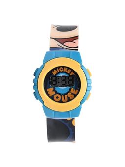 Disney - Mickey Mouse Digital Watch For Boys Easy-Read Water-Resistant Blue