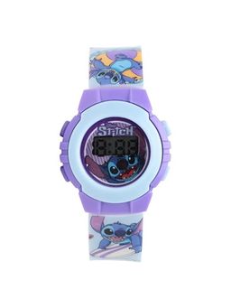 Disney - Stitch Digital Watch For Boys Easy-Read Water-Resistant Blue