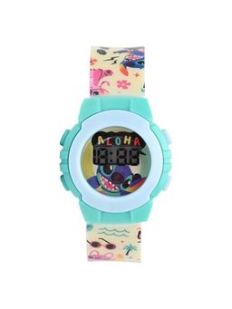 Disney - Stitch Digital Watch For Boys Easy-Read Water-Resistant off White