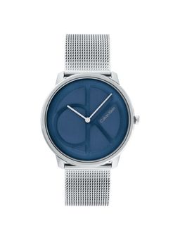 Calvin Klein - Iconic Mesh Quartz Blue Round Dial Unisex Watch - 25200031
