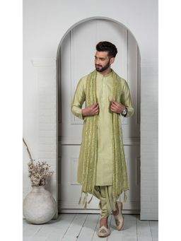 KISAH - Men Green Kurta Set (Set of 3)