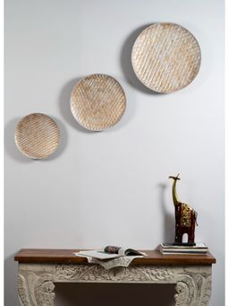 Vedas - Laura Disc Hammered Wall Decor Set of 3