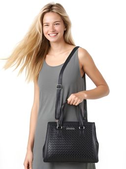 Toteteca - Black Lux Shoulder Bag