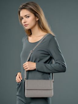 Toteteca - Grey Lux Sling Bag