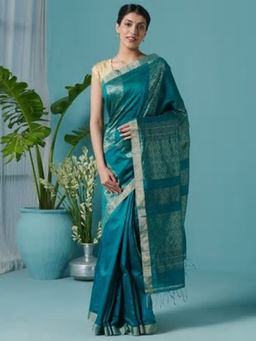 Fabindia - Silk Matka Woven Sari