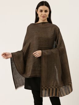 Pashmoda - Women Black Fine Wool Stole