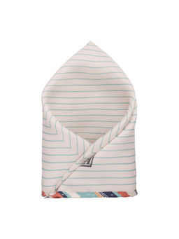 The Tie Hub - Geo Sage Green Silk Pocket Square