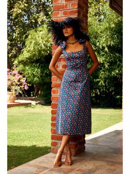 MEDHA BATRA - Printed Back Cut-Out Dress