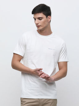Selected - White Graphic Print T-Shirt