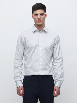 Selected - White Striped Slim Fit Shirt