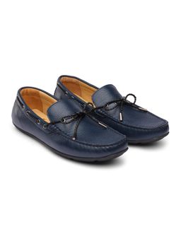 DABLR SHOES - Alfredo - Navy Blue Leather Shoes