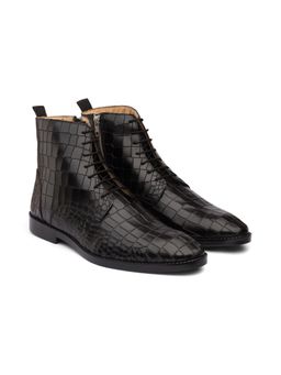 DABLR SHOES - Cardif - Black Leather Boot