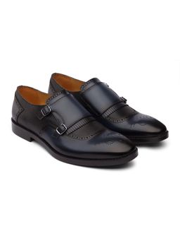 DABLR SHOES - Southampton - Navy Blue Leather Shoes