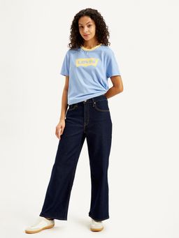 Levi's - Womens High Rise Wide Leg Navy Jeans