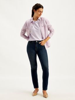 Levi's - Womens Mid Rise 312 Slim Fit Dark Blue Jeans